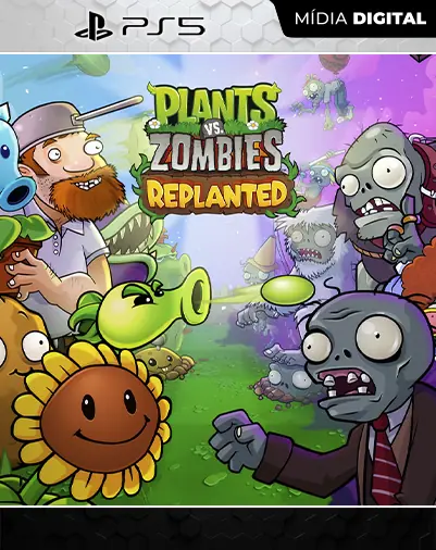 Plants vs. Zombies: Replanted Playstation 5 Mídia Digital