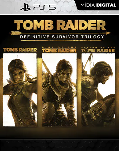 Tomb Raider Definitive Survivor Trilogy Playstation 5 Mídia Digital