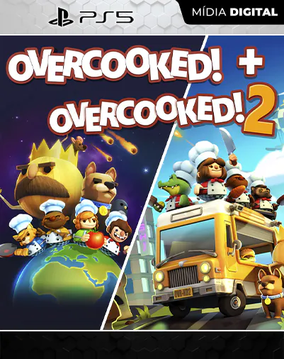 Overcooked! + Overcooked! 2 Playstation 4 Mídia Digital